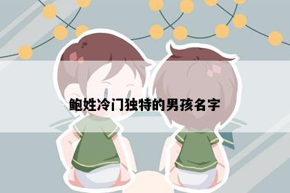 鲍姓冷门独特的男孩名字